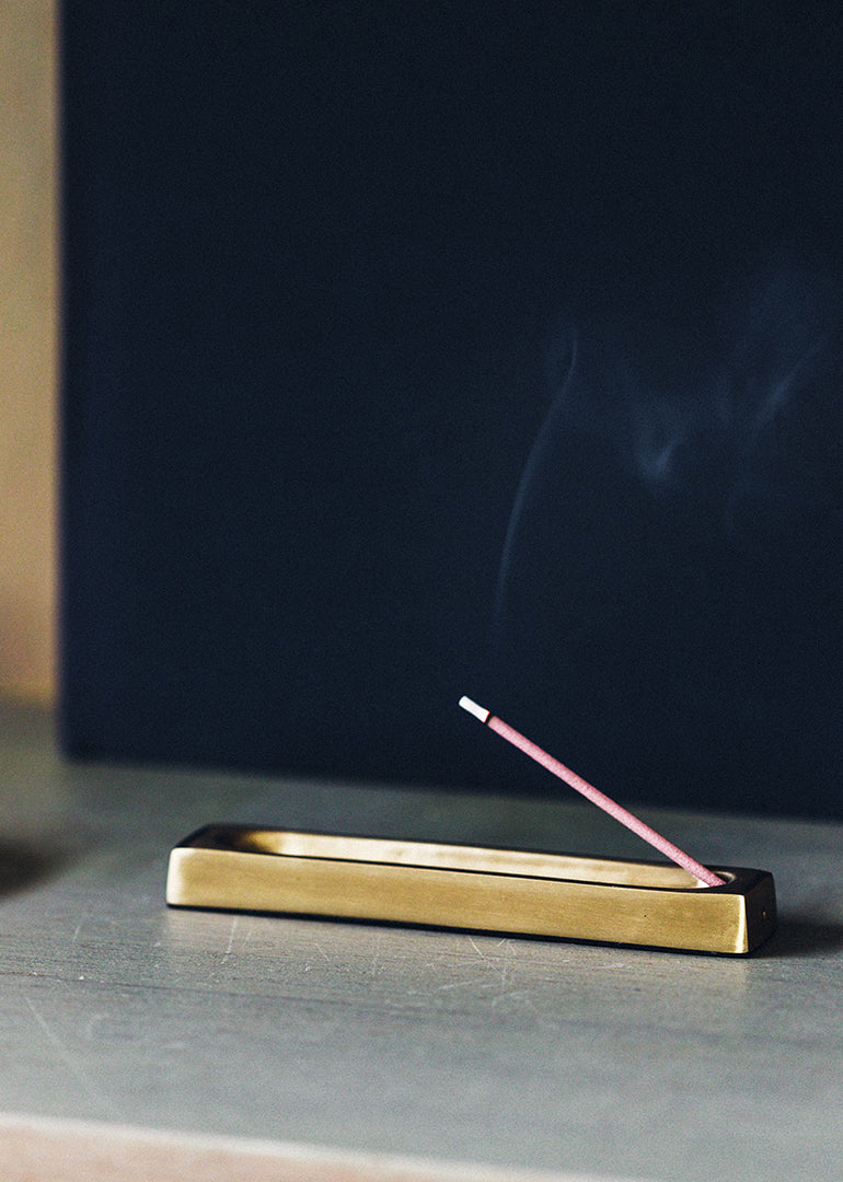 Brass Incense Holder - Rectangle