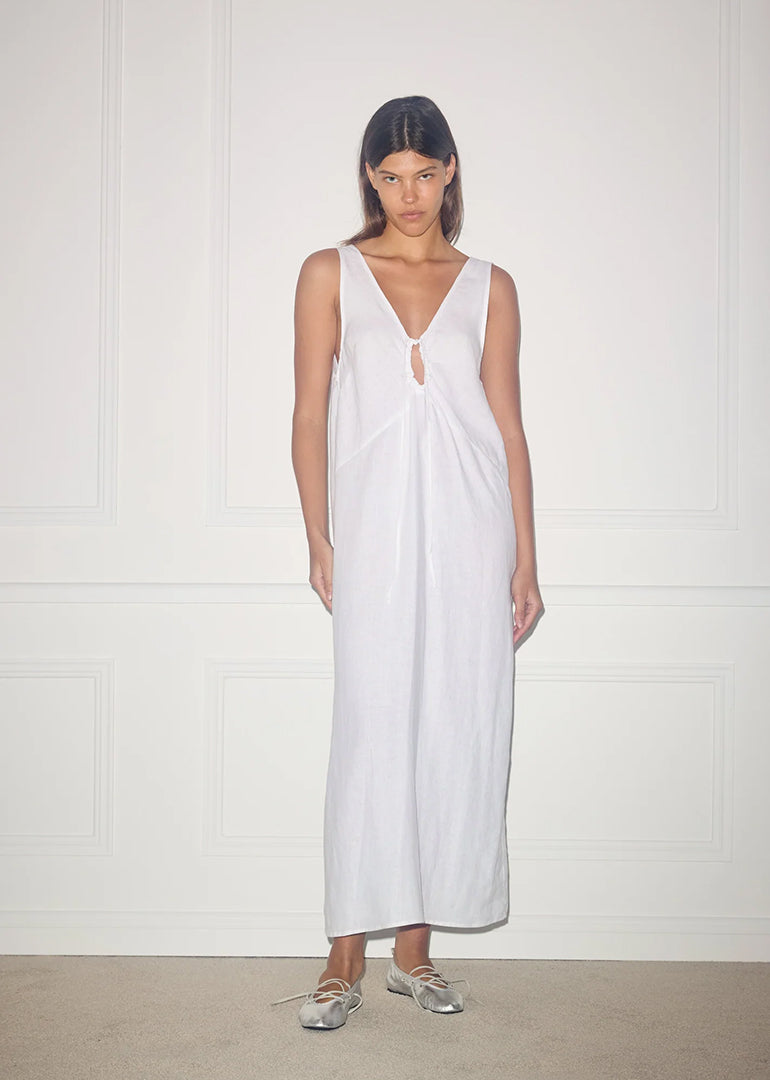Deiji Studios - The Keyhole Dress in White