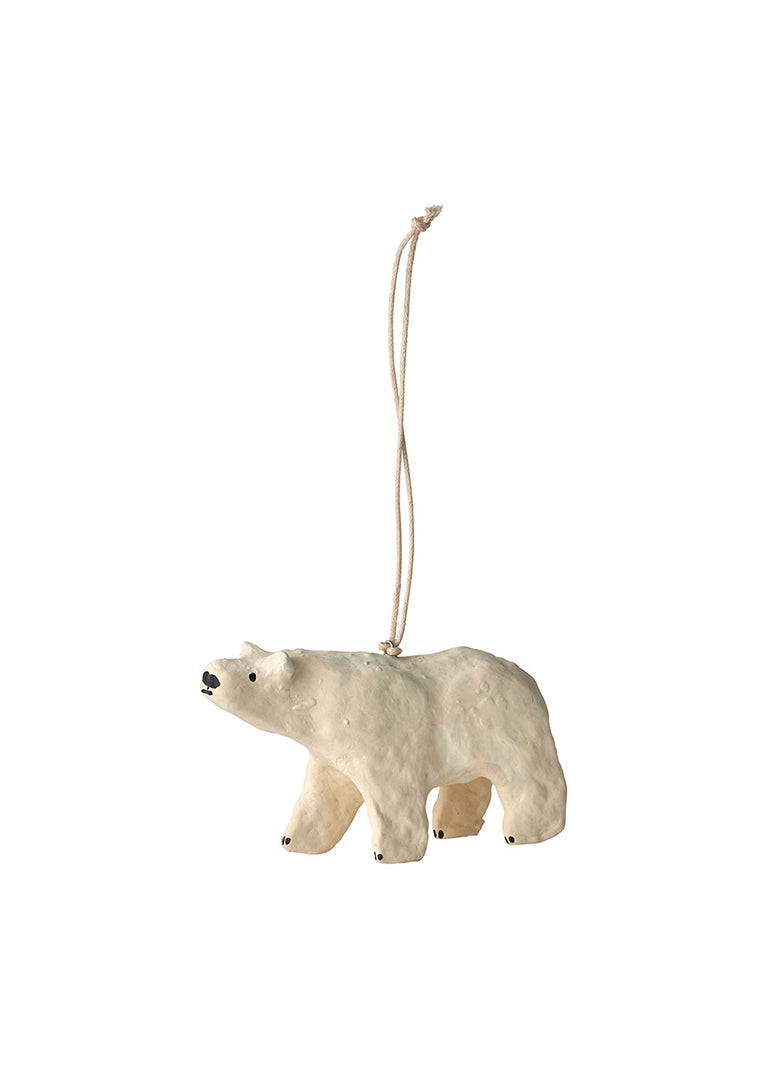 Paper Mache Ornament - Fox, Polar Bear or Reindeer