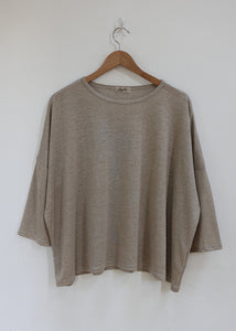 Ichi Antiquites - Knit Linen Pullover in Natural