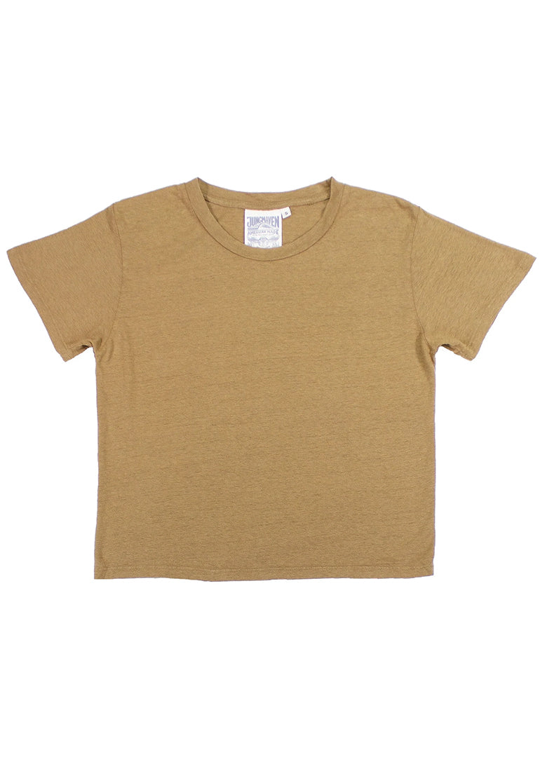 Jungmaven - Cropped Lorel Tee in Coyote