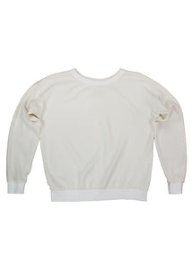 Jungmaven - Crux Sweatshirt in Washed White