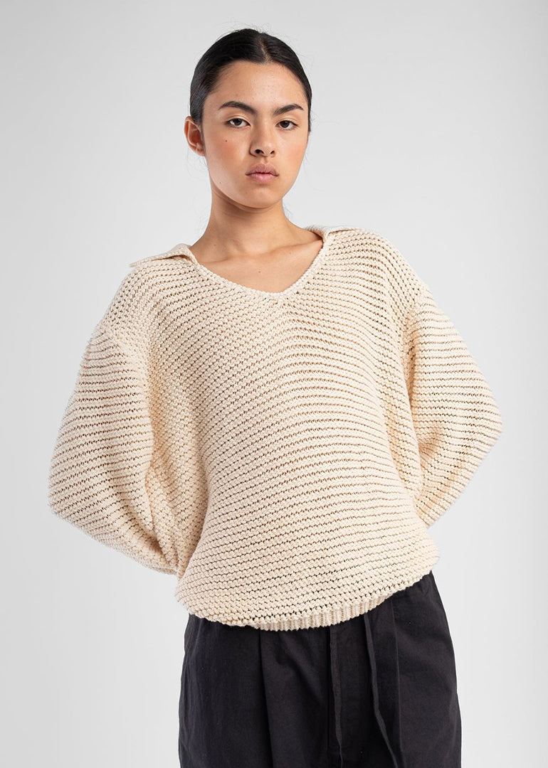 Micaela Greg - Ayo Pullover in Cream