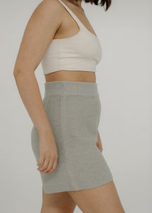 Bare Knitwear Seed Shorts in Sage