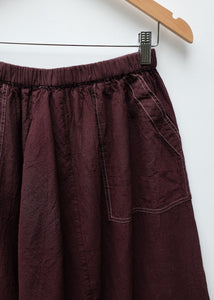 Auntie Oti - Pull on Pant in Oxblood