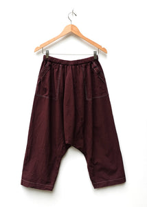 Auntie Oti - Pull on Pant in Oxblood