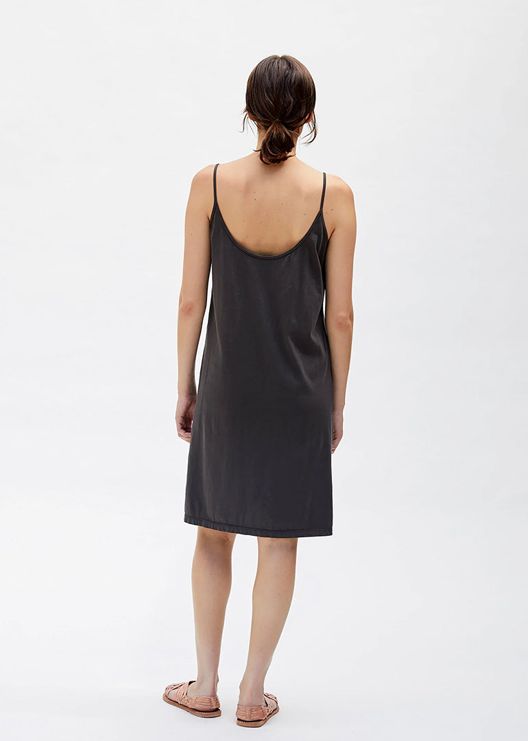 Black Crane - Organic Cami Dress in Shadow