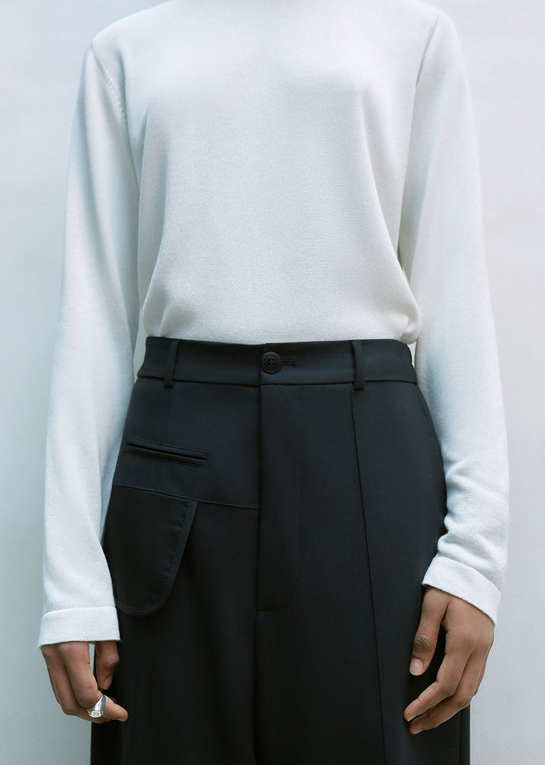Cordera - Tailoring Seam Pants in Black