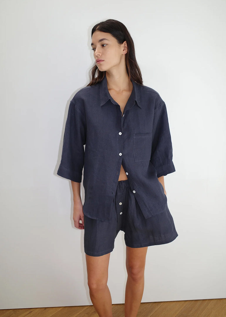 Deiji Studios - The 03 Sleepwear Set in Ink