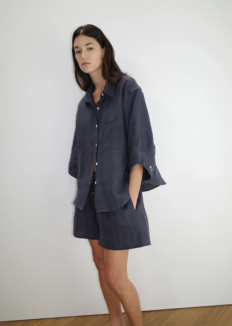 Deiji Studios - The 03 Sleepwear Set in Ink