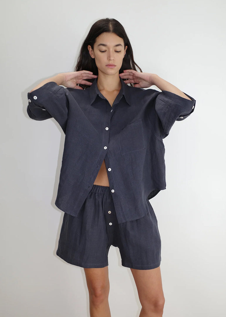 Deiji Studios - The 03 Sleepwear Set in Ink