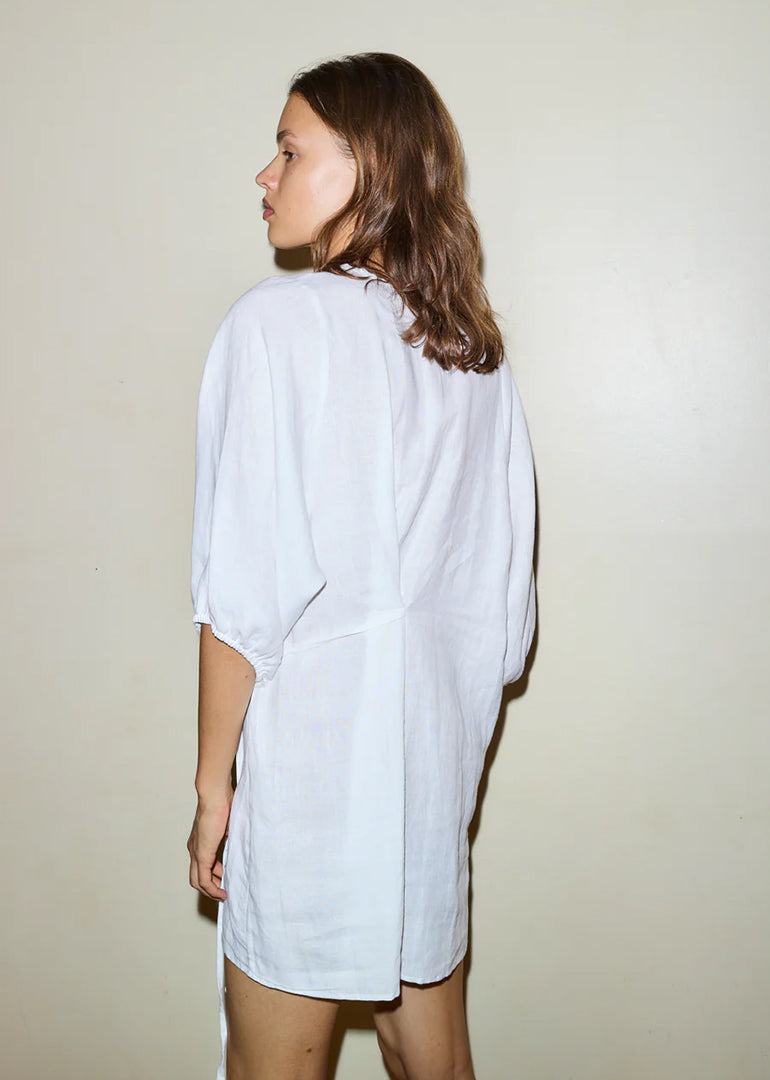 Deiji Studios - The Thread Line Dress in White