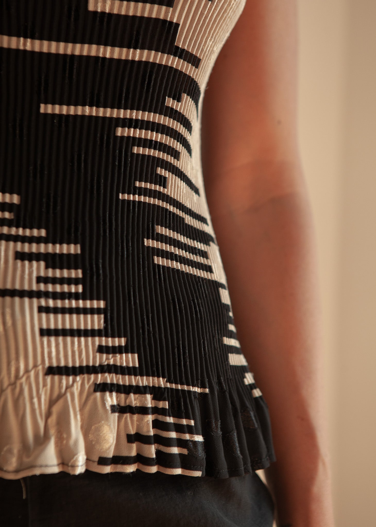 Pleated Sleeveless Top