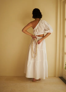 LAASSO - Lorie Dress in White Linen