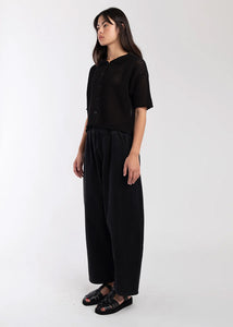 Micaela Greg - Barrel Pant in Faded Black