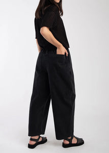 Micaela Greg - Barrel Pant in Faded Black