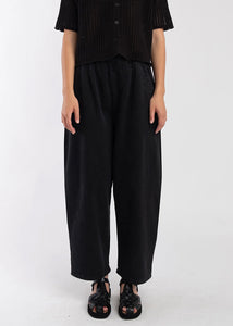 Micaela Greg - Barrel Pant in Faded Black