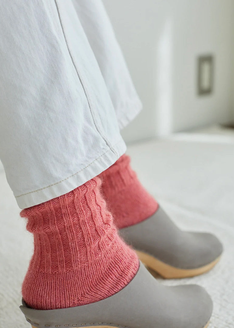 Mohair Socks in Pink