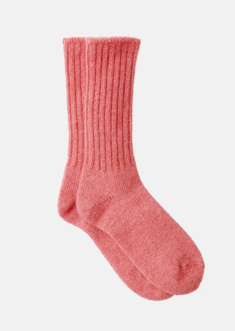 Mohair Socks in Pink
