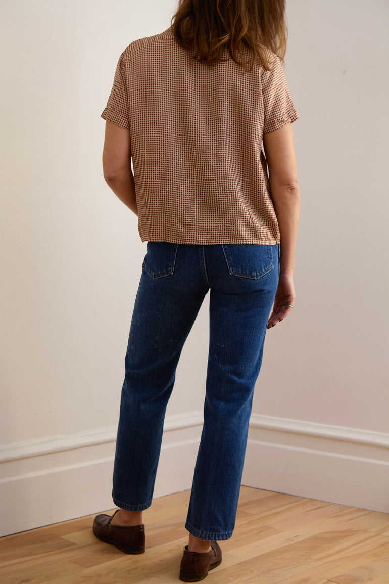 Vintage Short Sleeve Button-Up Shirt