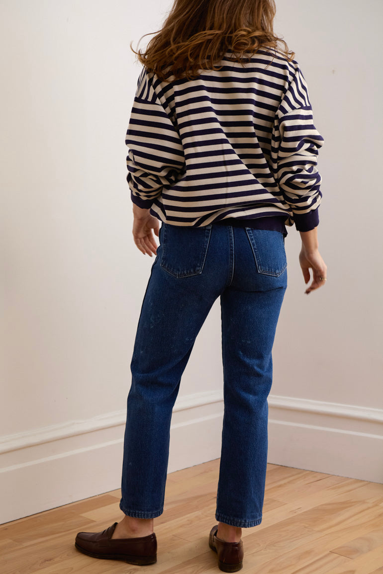 Vintage Striped Rugby Pullover
