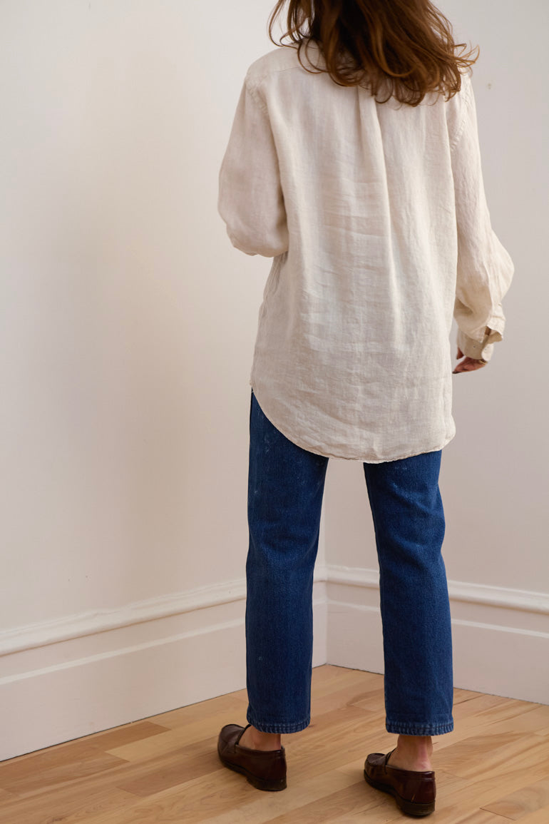 Classic Linen Button-Down Shirt