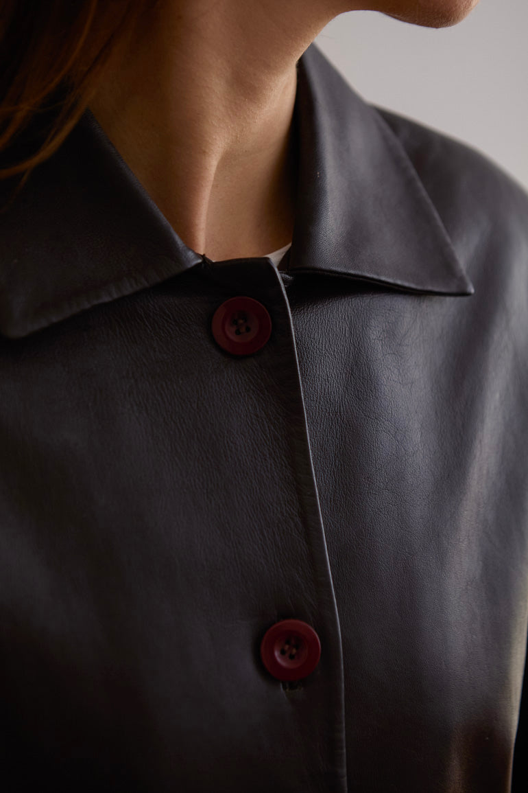 Vintage Brown Leather Jacket