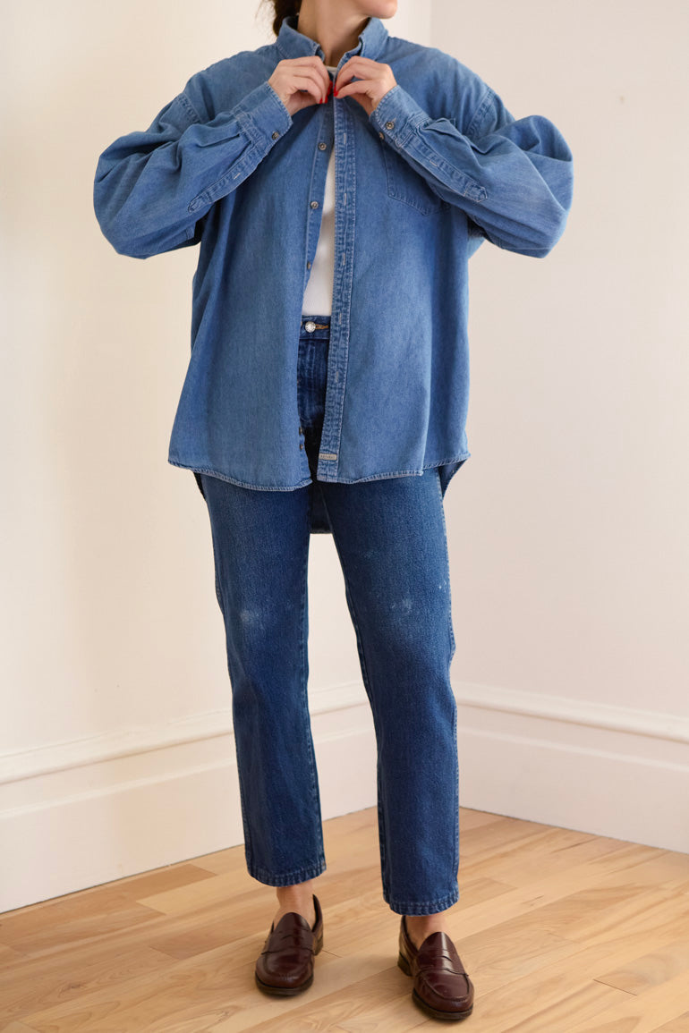 Soft Oversized Denim Shirt