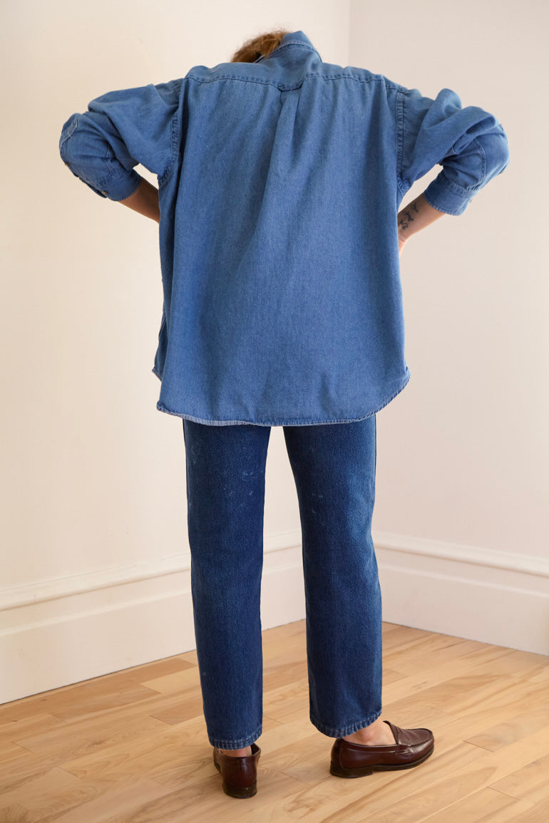Soft Oversized Denim Shirt