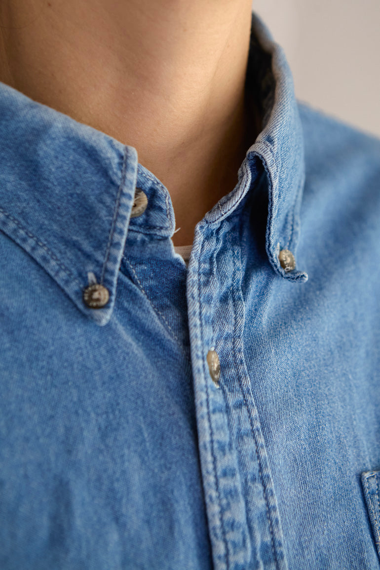 Soft Oversized Denim Shirt