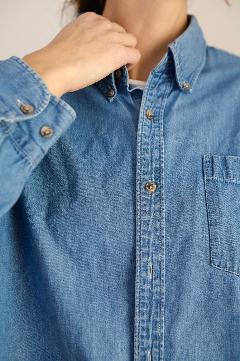 Soft Oversized Denim Shirt