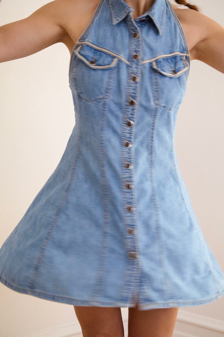 Vintage 2000s Parasuco Denim Dress