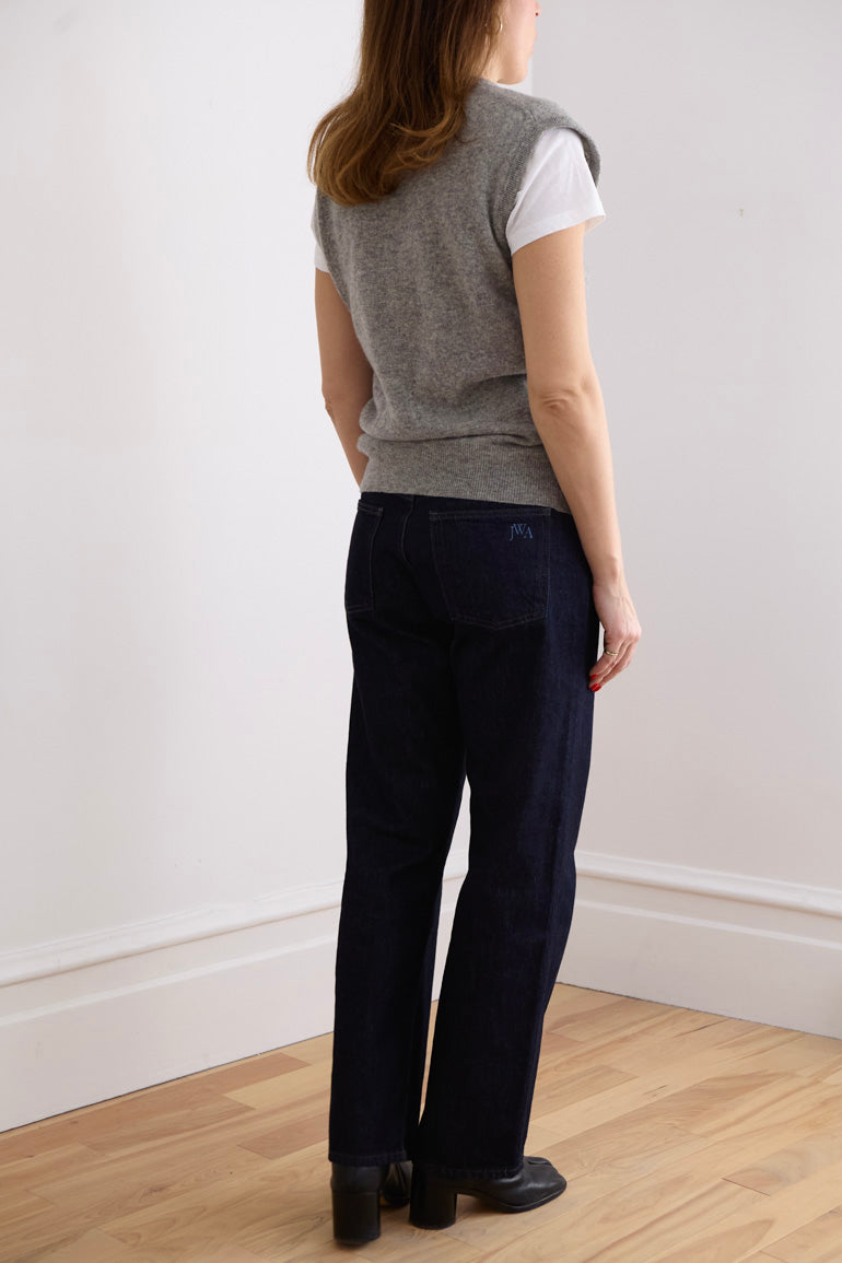 Vintage Grey Virgin Wool Vest