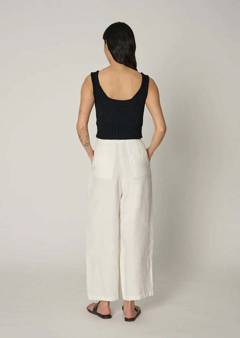 Shaina Mote - Boy Trouser in Salt Linen