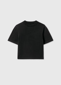 Cordera - Cotton T-Shirt  in Black
