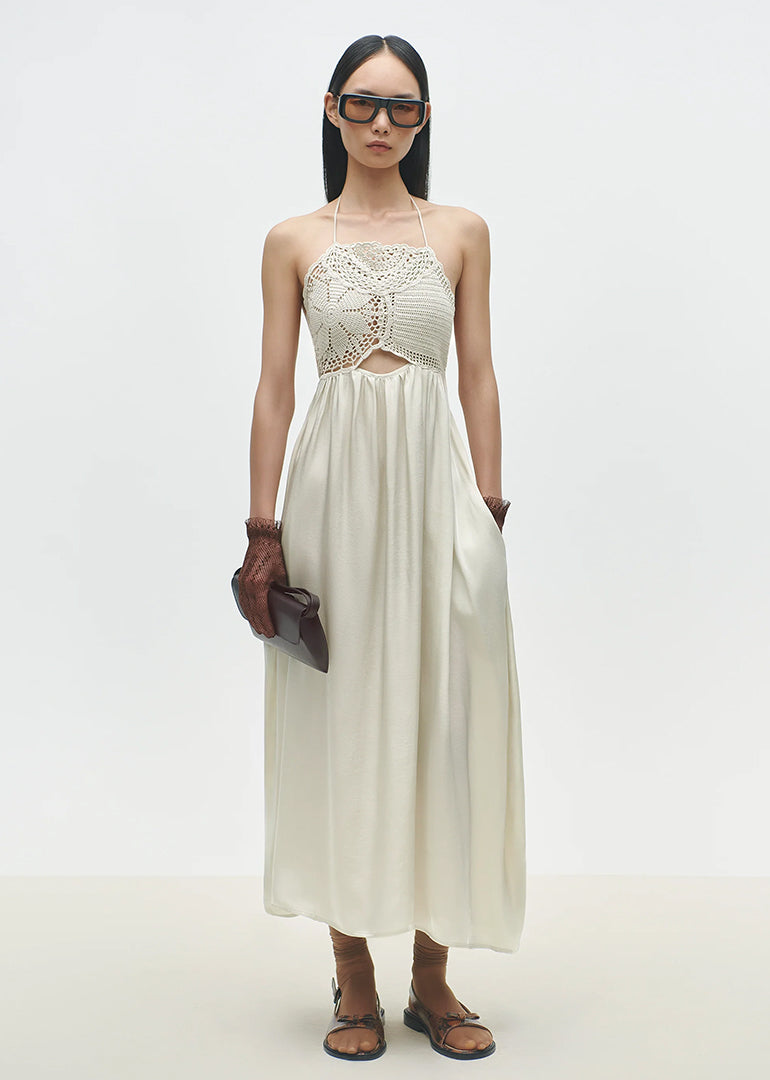 Cordera - Handmade Crochet Dress - Hielo