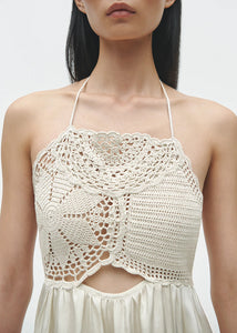 Cordera - Handmade Crochet Dress - Hielo