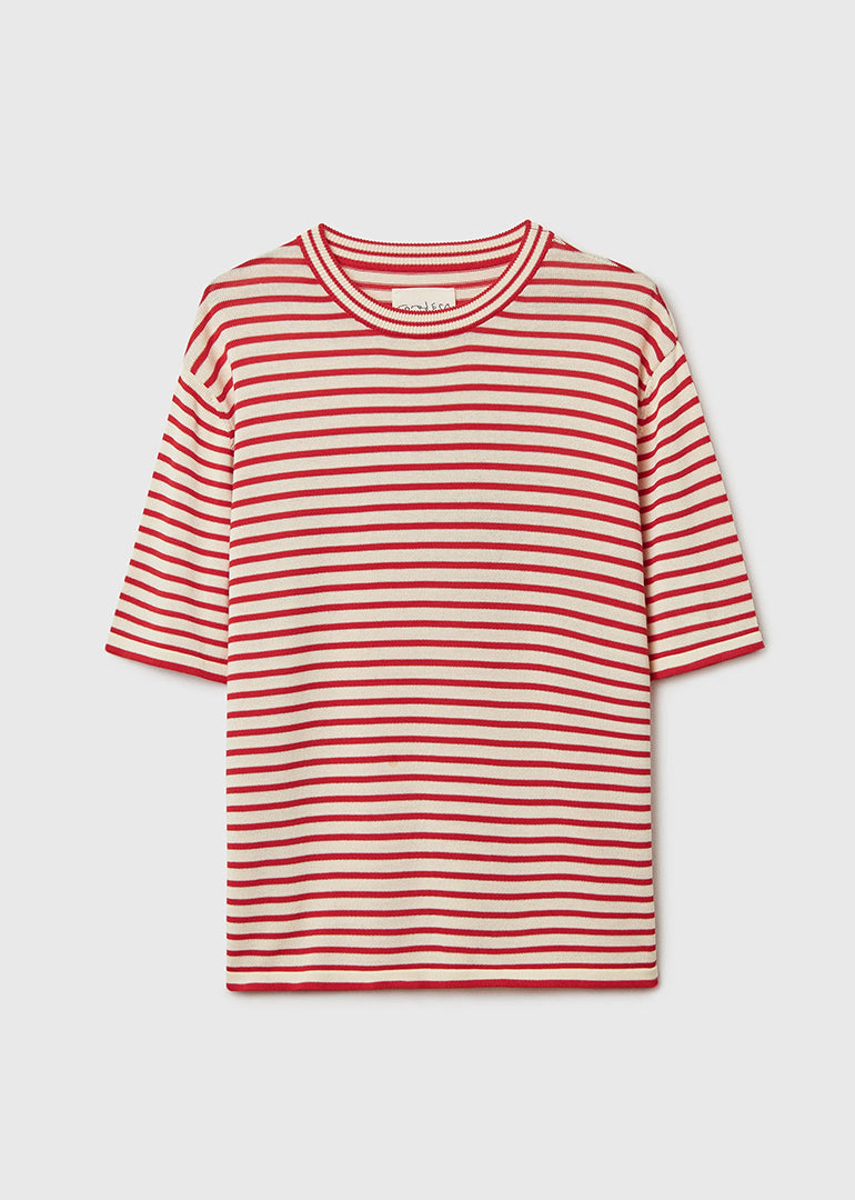 Cordera - Organic Cotton Oversized Striped T-Shirt
