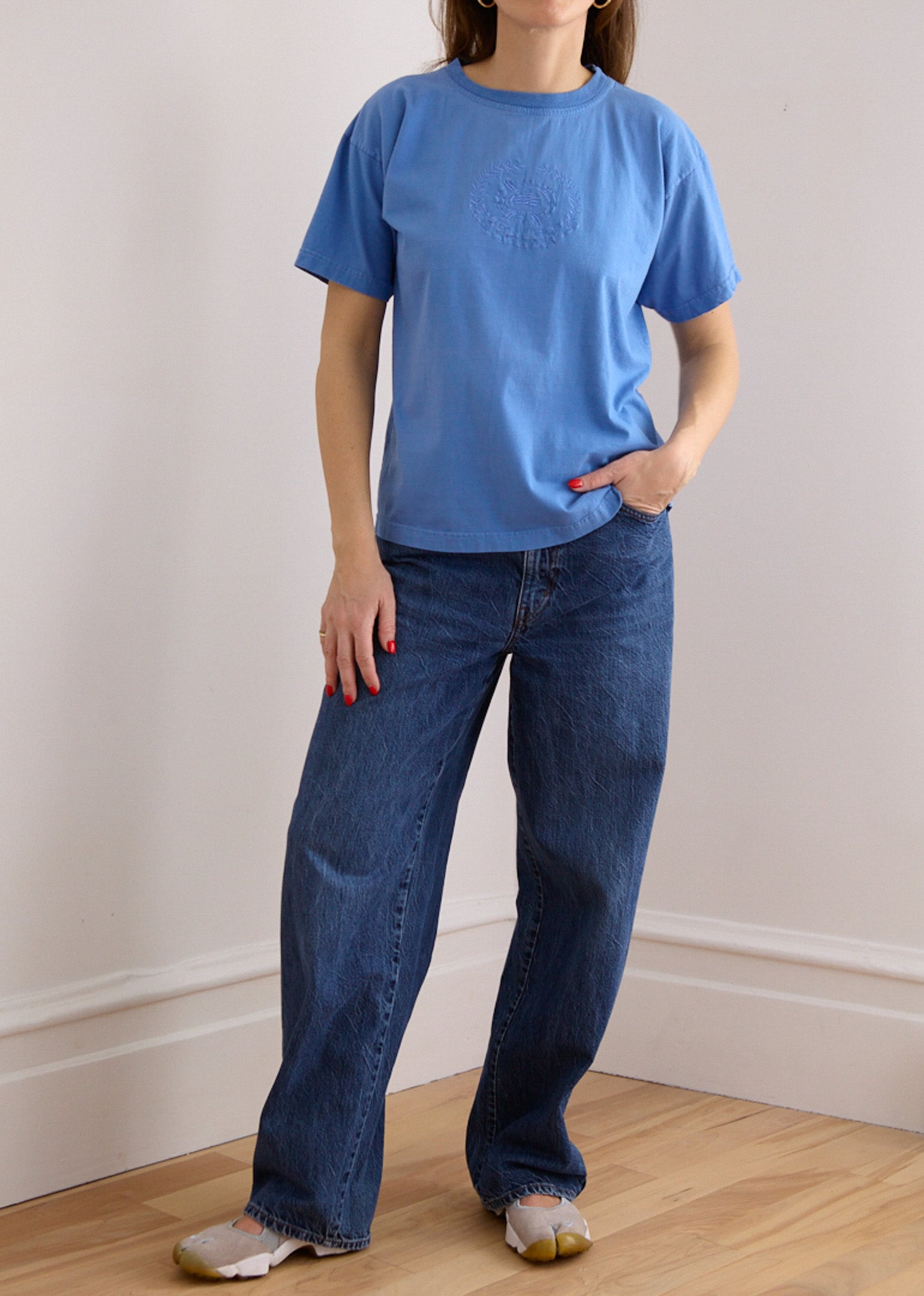 Nautical Light Cerulean Blue T-Shirt