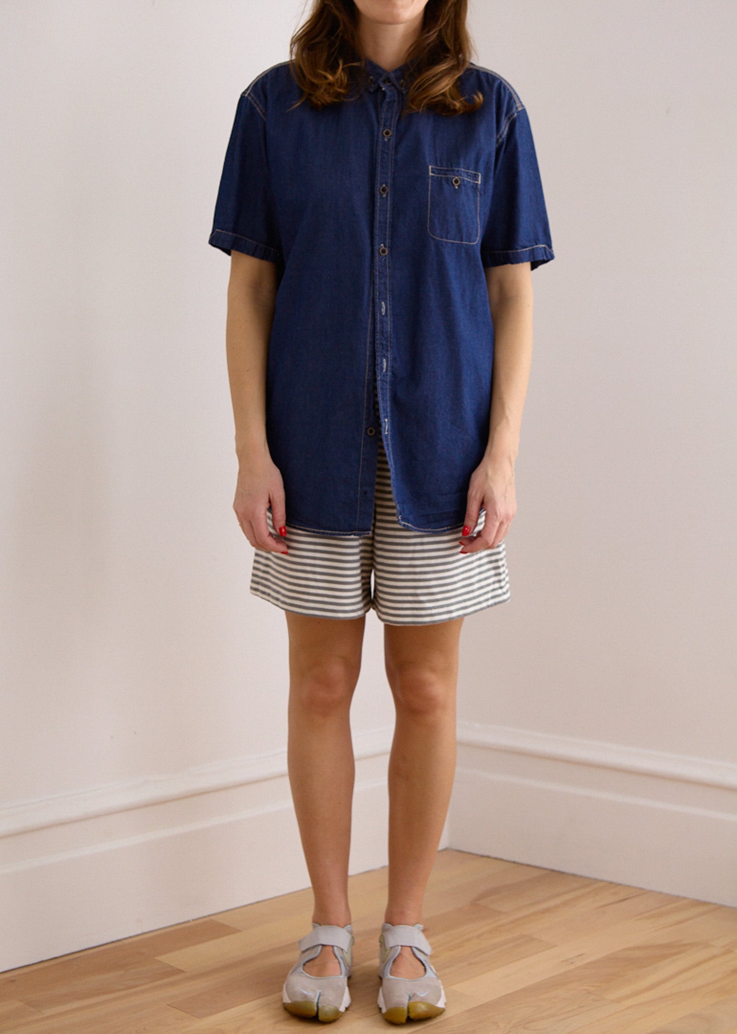 Dark Denim Short Sleeve Shirt
