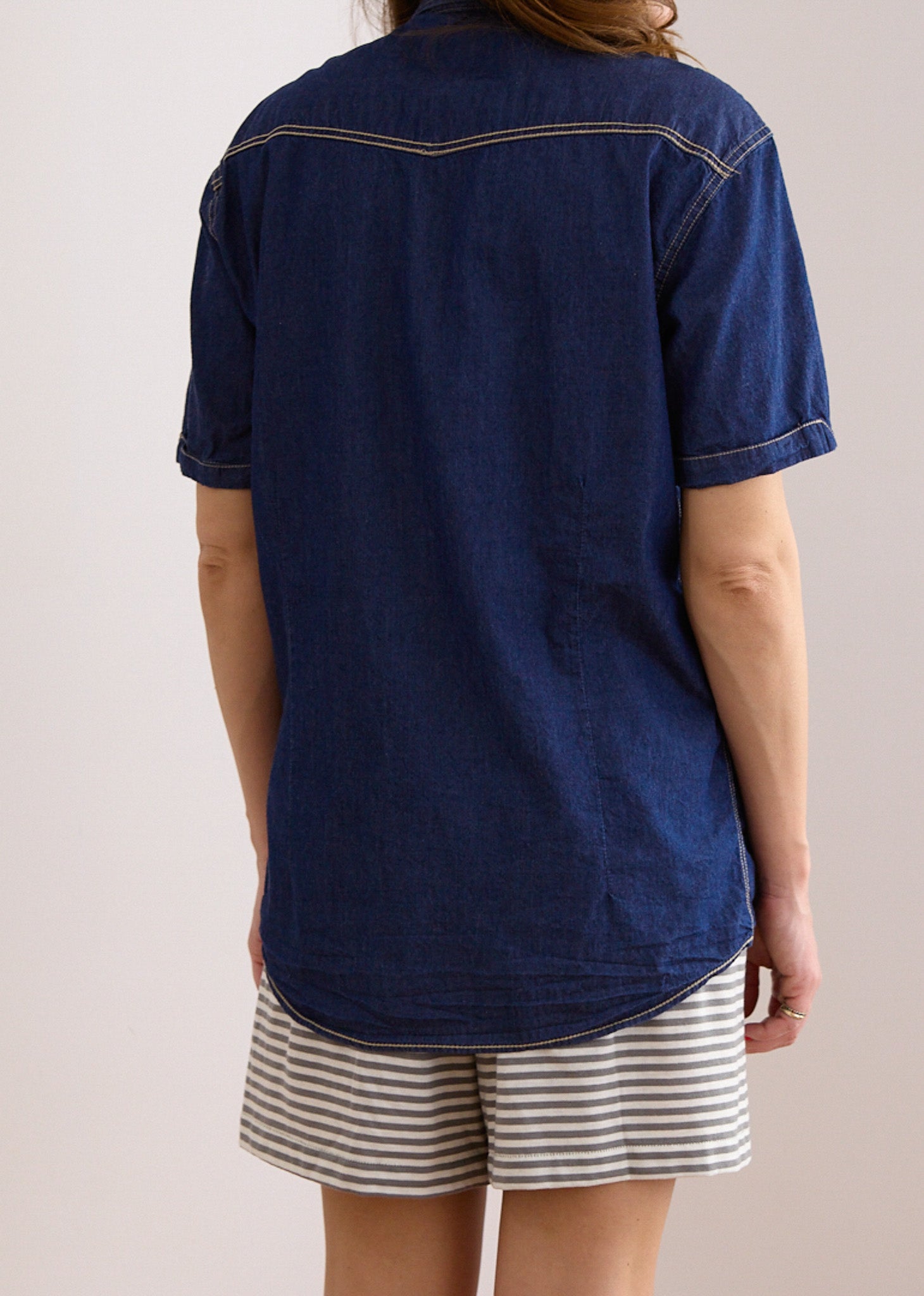 Dark Denim Short Sleeve Shirt