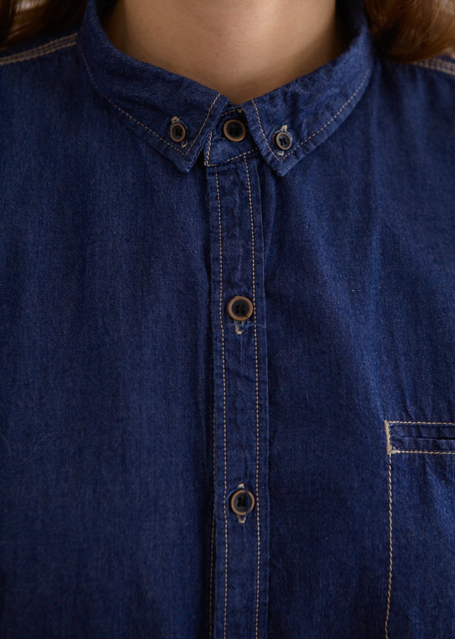 Dark Denim Short Sleeve Shirt