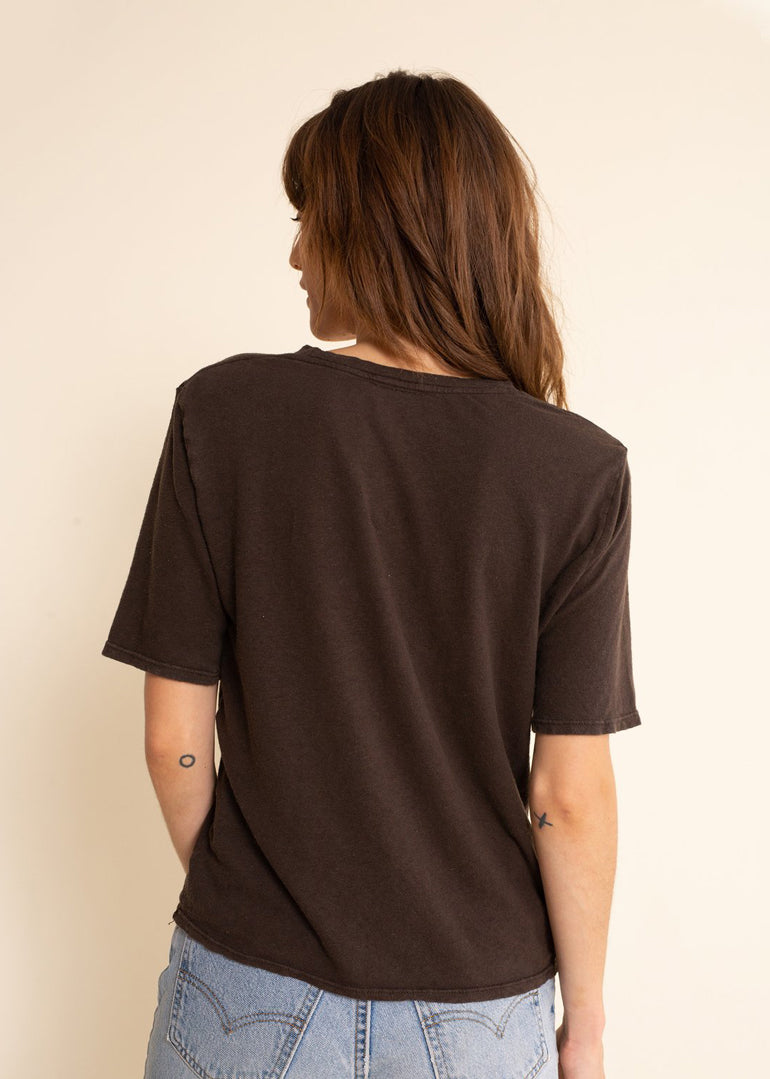 Jungmaven - Cropped Silverlake Tee in Coyote