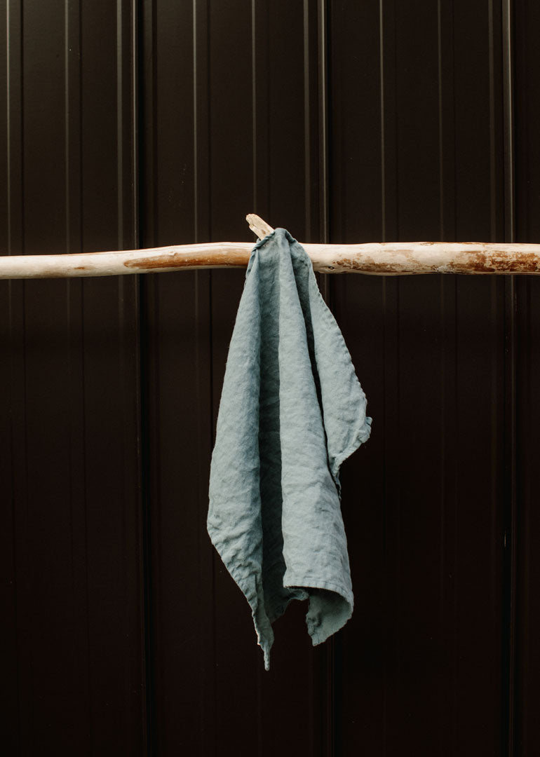 Magic Linen - Tea Towel in Natural, Cinnamon, Grey Blue, Charcoal Grey or Moss
