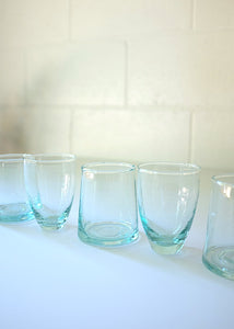 Moroccan Recycled Glass Stemless Wineglass