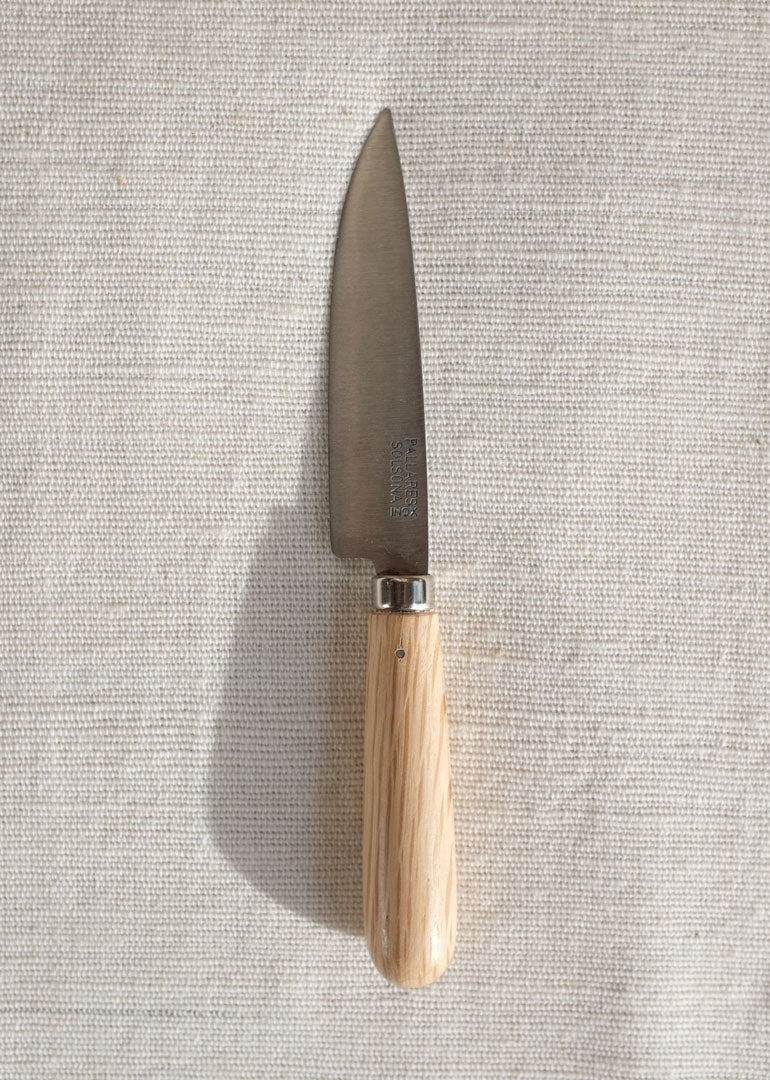 Pallares Solsona - Kitchen Knife 10 cm with Holm Oak Handle - Stainless Steel