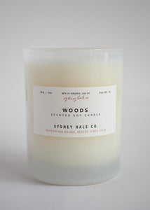 Sydney Hale Co. Candle in Woods, Woodsmoke + Amber, Coastal Juniper, Fir + Blue Sage, Tobacco + Sandalwood, Aloeswood or Shiso +Cedar