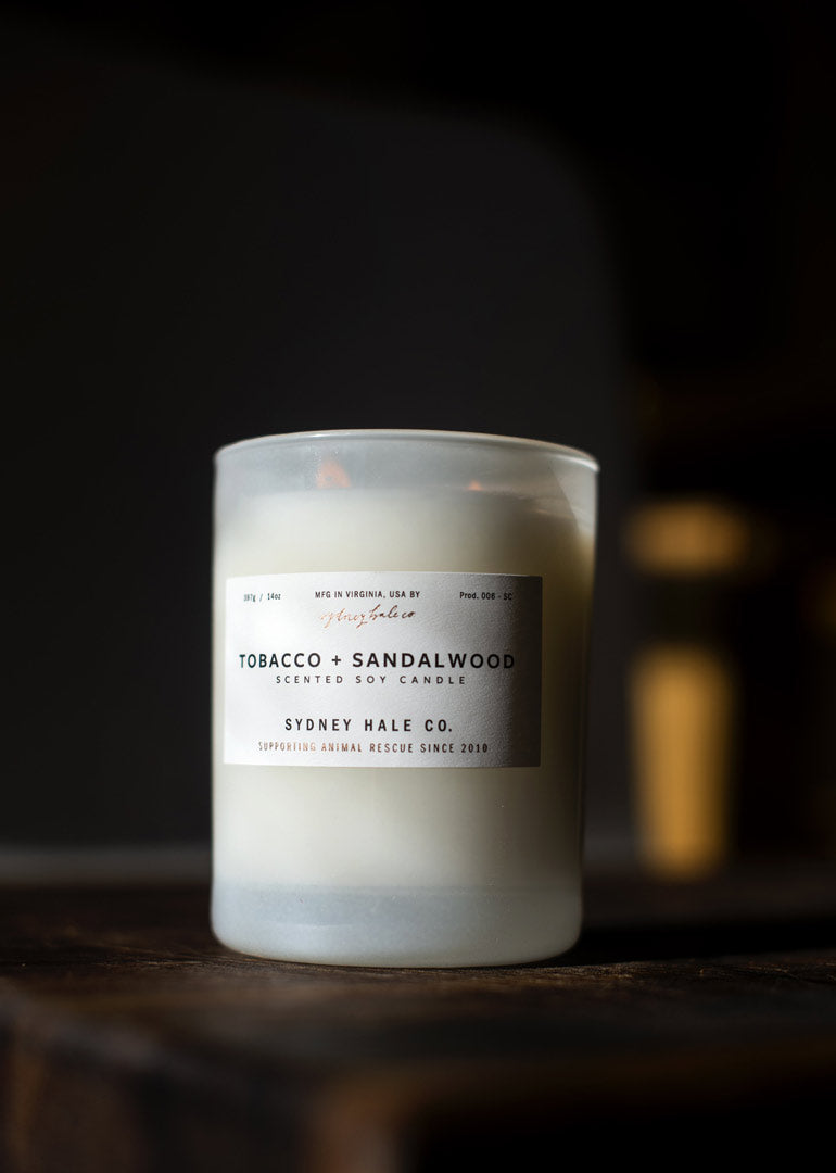 Sydney Hale Co. Candle in Woods, Woodsmoke + Amber, Coastal Juniper, Fir + Blue Sage, Tobacco + Sandalwood, Aloeswood or Shiso +Cedar