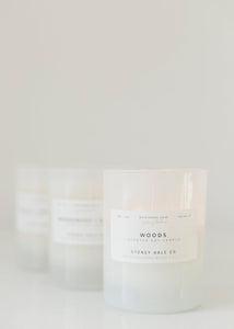 Sydney Hale Co. Candle in Woods, Woodsmoke + Amber, Coastal Juniper, Fir + Blue Sage, Tobacco + Sandalwood, Aloeswood or Shiso +Cedar